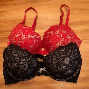 Victoria's Secret Push-up Bra bundle sz 34D